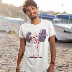 Humorous Weightlifting Skeleton Unisex T-Shirt