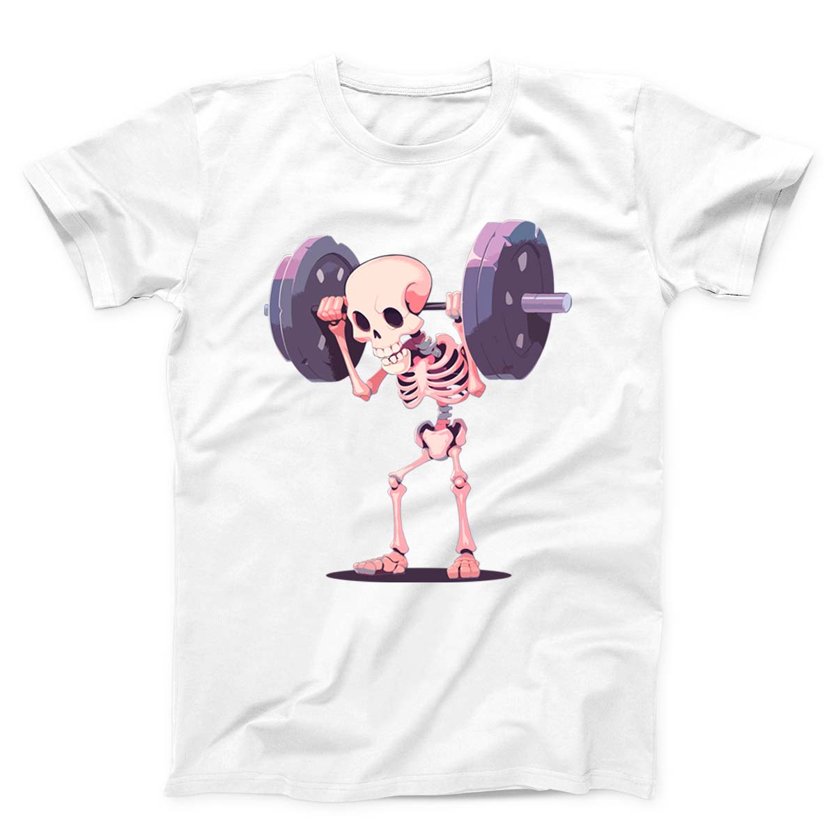 Humorous Weightlifting Skeleton Unisex T-Shirt