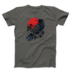 Japanese Style Crow Unisex T-shirt