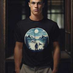 Bigfoot And Nessie Lake Unisex T-Shirt