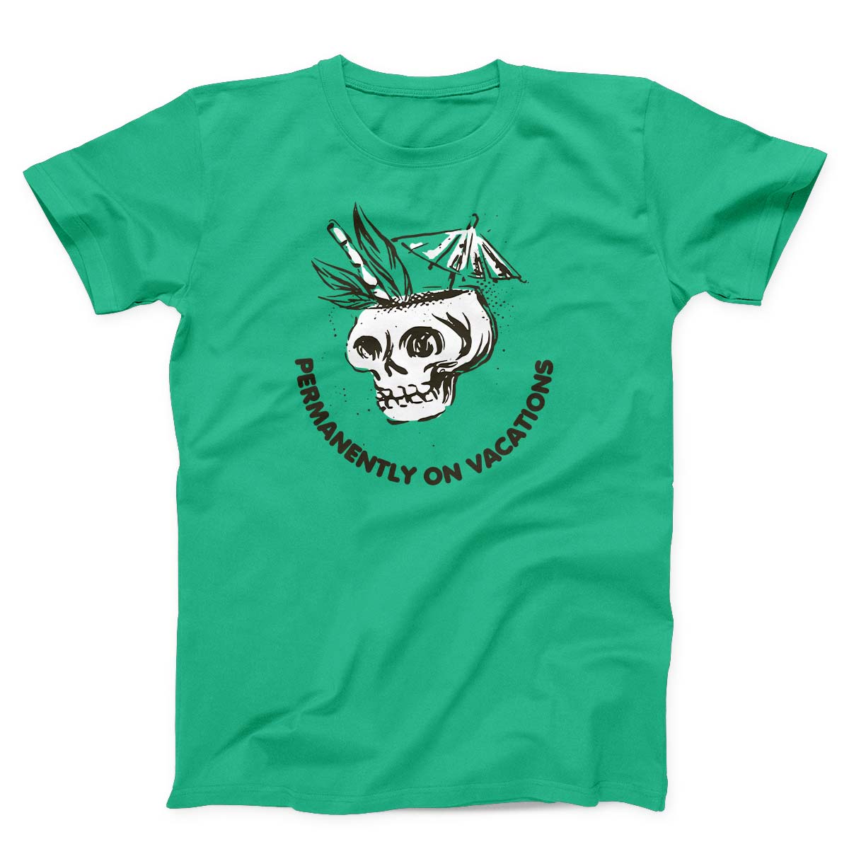 Permanently On Vacations Skull Unisex T-shirt