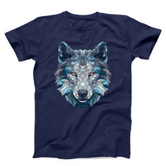 Polygonal White Wolf Unisex T-Shirt