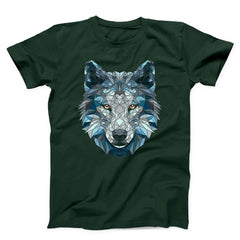Polygonal White Wolf Unisex T-Shirt