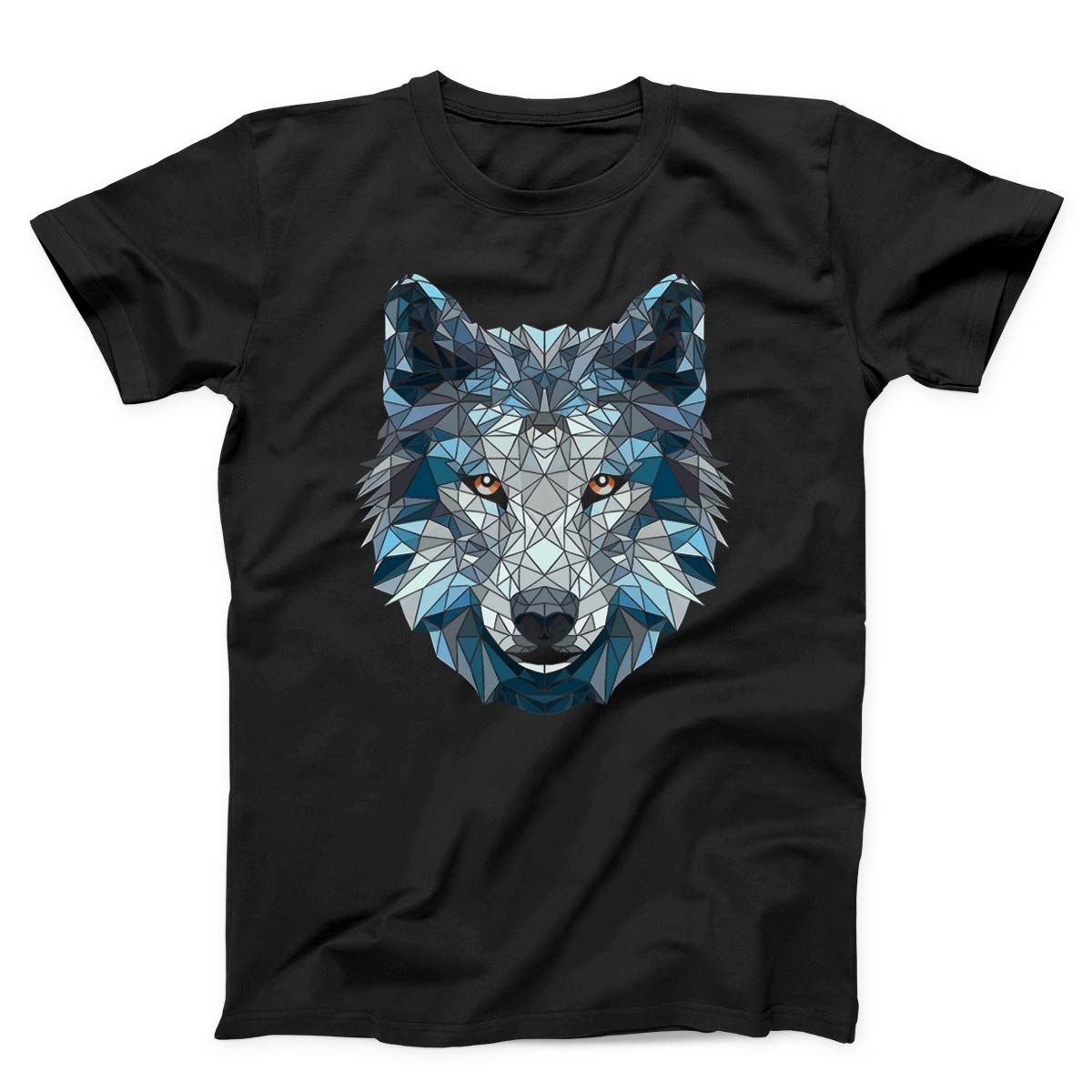 Polygonal White Wolf Unisex T-Shirt