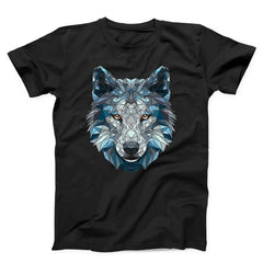 Polygonal White Wolf Unisex T-Shirt