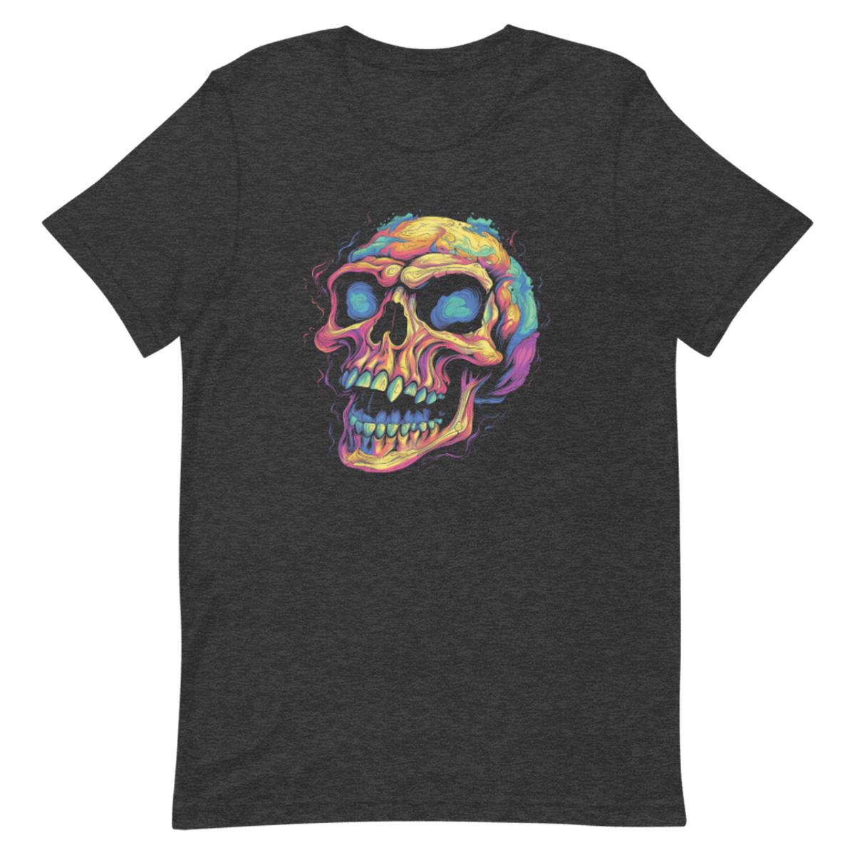 Psychedelic Smiling Skull Unisex T-shirt