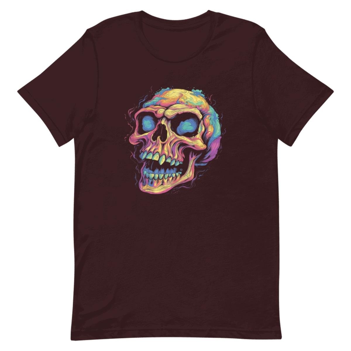 Psychedelic Smiling Skull Unisex T-shirt
