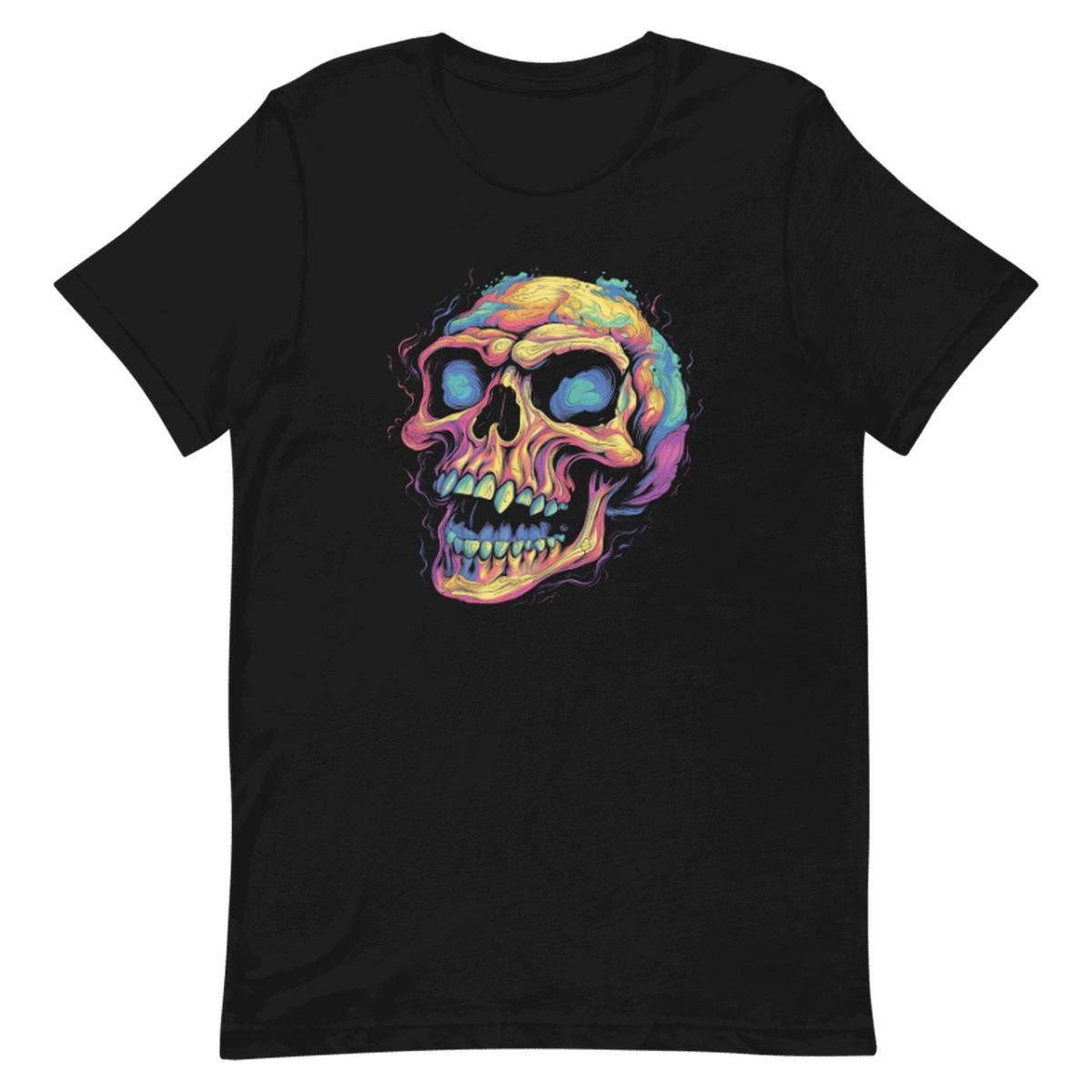 Psychedelic Smiling Skull Unisex T-shirt