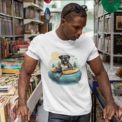 Pug dog chilling in Pool Unisex T-Shirt