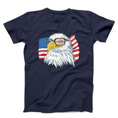 Patriotic Bald Eagle American Flag Unisex T-Shirt