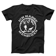 Ich Hasse Menschen German Antisocial Hiking Unisex T-shirt
