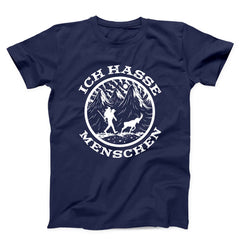 Ich Hasse Menschen German Antisocial Hiking Unisex T-shirt