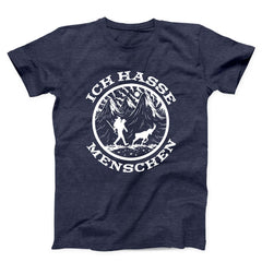 Ich Hasse Menschen German Antisocial Hiking Unisex T-shirt