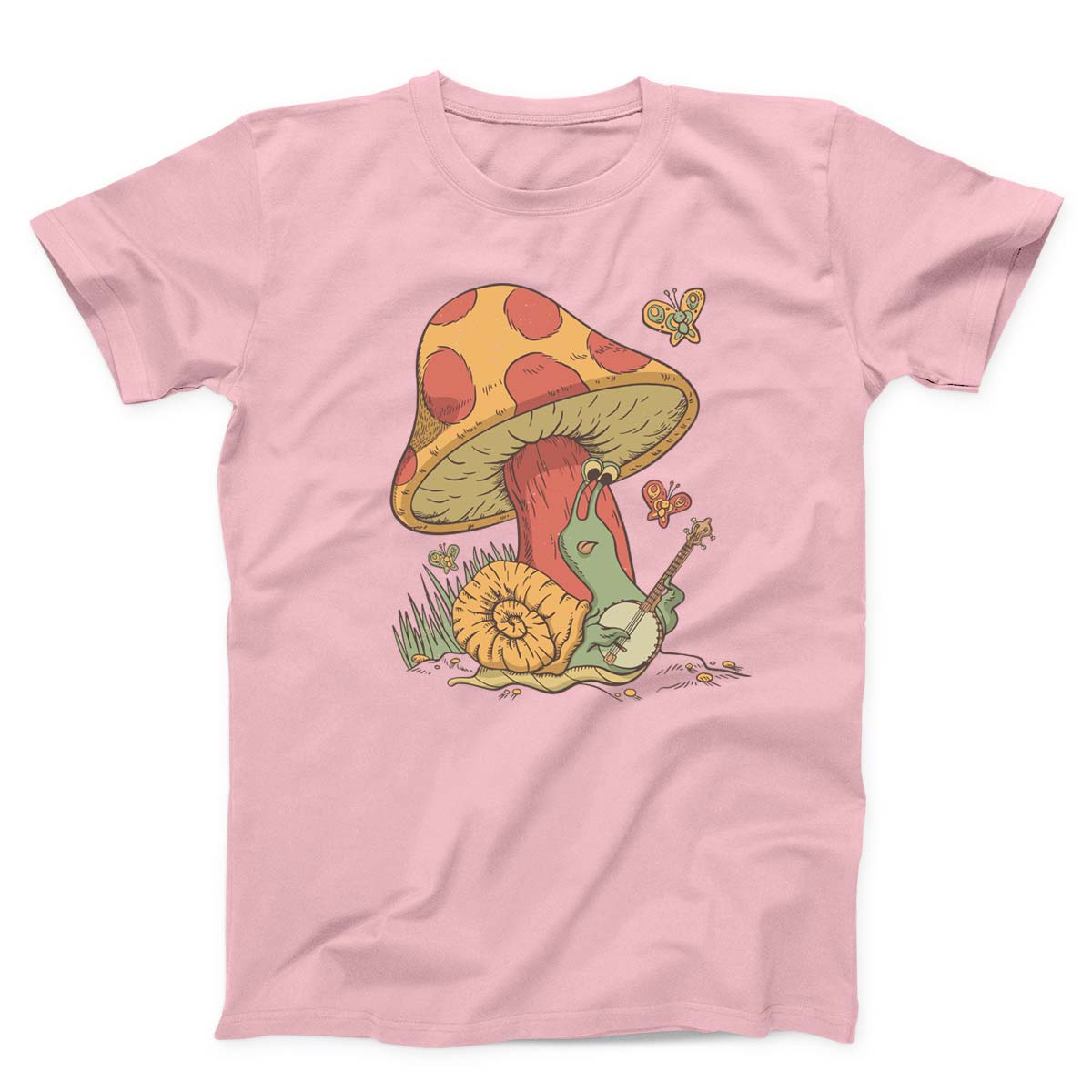 Snail Playing Banjo Unisex T-shirt