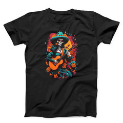 Day of the Dead Mariachi Skeleton Guitar Unisex T-Shirt