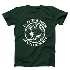 Ich Hasse Menschen German Antisocial Hiking Unisex T-shirt
