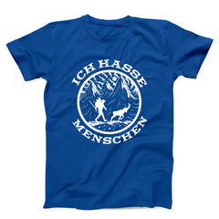 Ich Hasse Menschen German Antisocial Hiking Unisex T-shirt