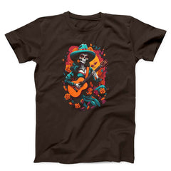 Day of the Dead Mariachi Skeleton Guitar Unisex T-Shirt