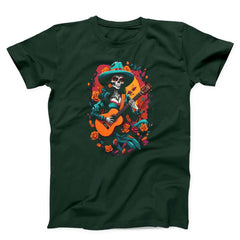 Day of the Dead Mariachi Skeleton Guitar Unisex T-Shirt