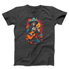 Day of the Dead Mariachi Skeleton Guitar Unisex T-Shirt