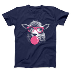 Sheep Monochrome Bubblegum Unisex T-shirt