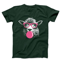 Sheep Monochrome Bubblegum Unisex T-shirt