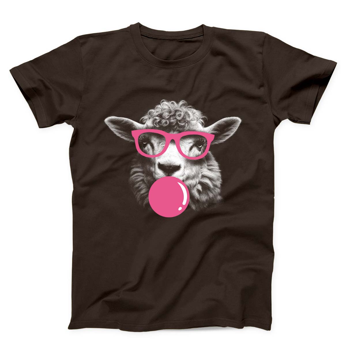 Sheep Monochrome Bubblegum Unisex T-shirt