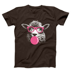 Sheep Monochrome Bubblegum Unisex T-shirt
