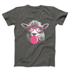 Sheep Monochrome Bubblegum Unisex T-shirt