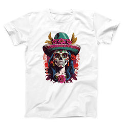 Catrina Portrait Skull Unisex T-shirt