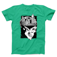 Urban Skull Cityscape Unisex T-Shirt