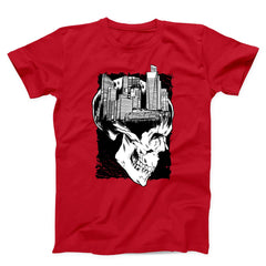 Urban Skull Cityscape Unisex T-Shirt