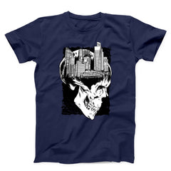 Urban Skull Cityscape Unisex T-Shirt