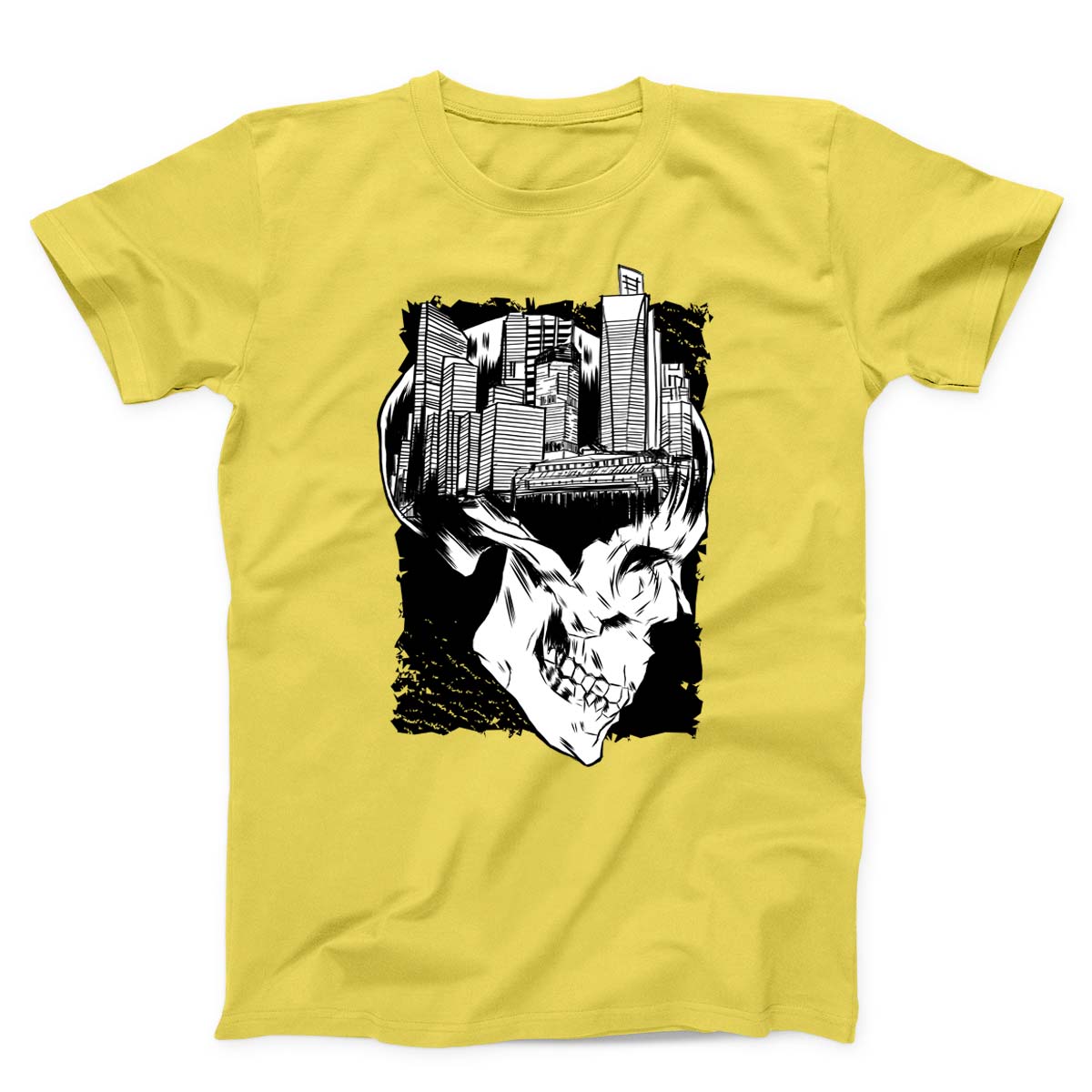 Urban Skull Cityscape Unisex T-Shirt