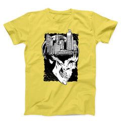 Urban Skull Cityscape Unisex T-Shirt