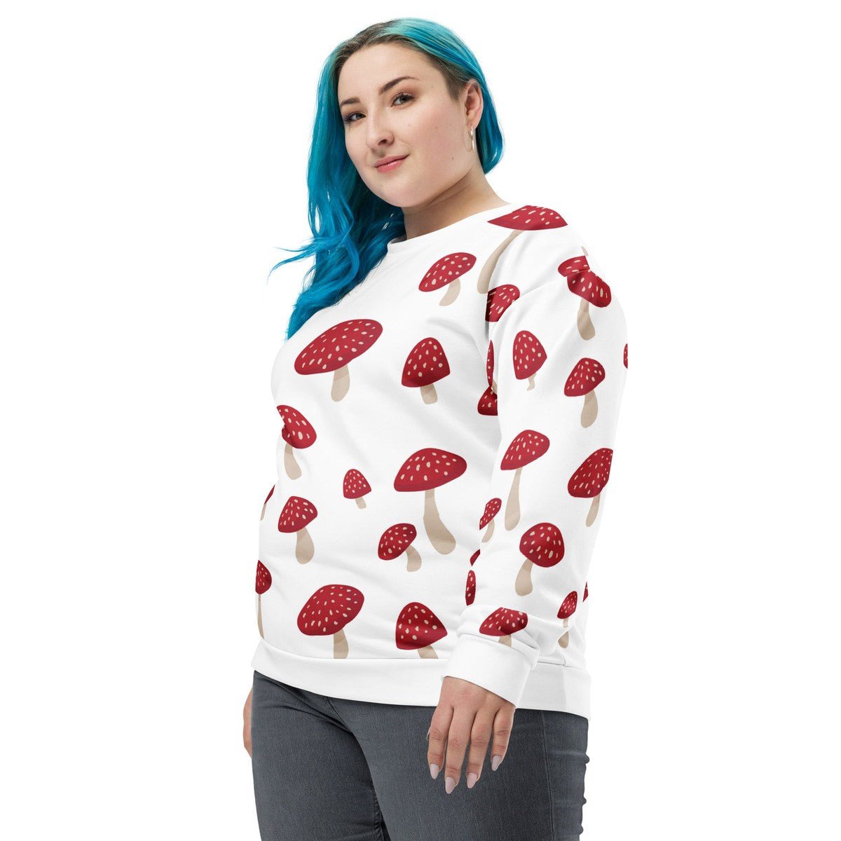 Red Mushrooms Unisex Sweatshirt