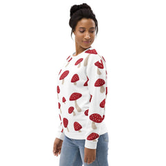 Red Mushrooms Unisex Sweatshirt