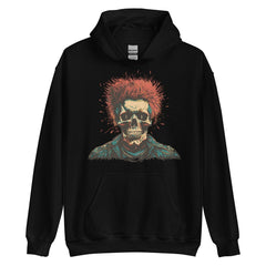 Redheaded Skeleton Punk Unisex Hoodie