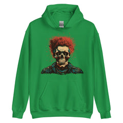 Redheaded Skeleton Punk Unisex Hoodie
