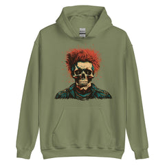 Redheaded Skeleton Punk Unisex Hoodie