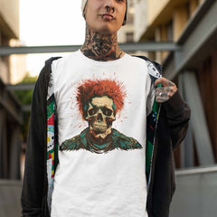 Redheaded Skeleton Punk Unisex t-shirt