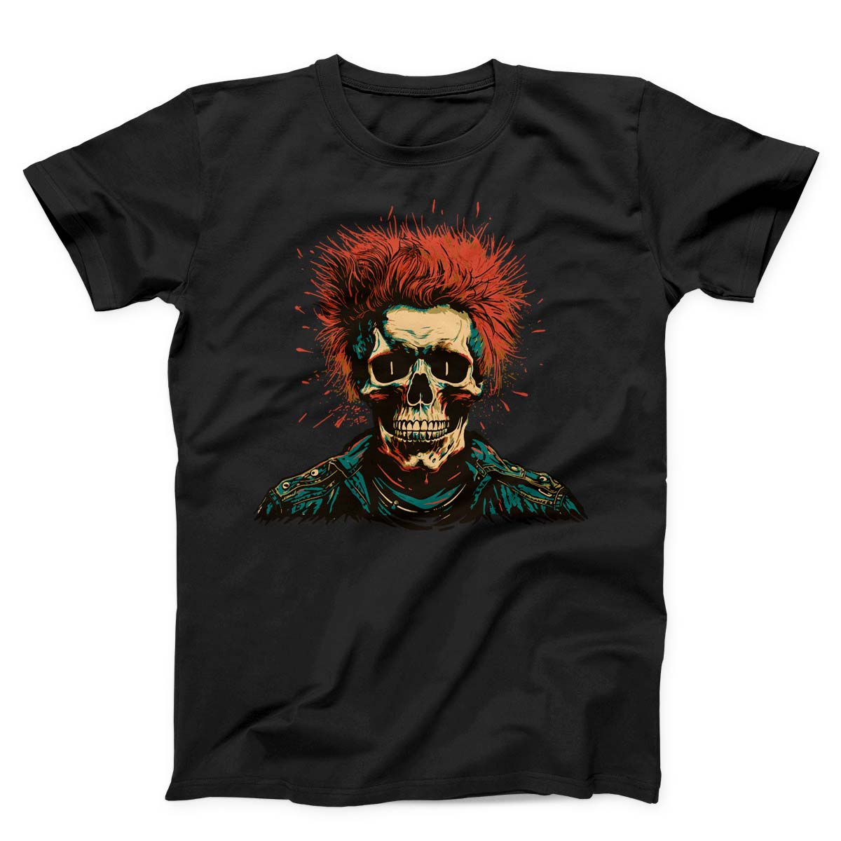Redheaded Skeleton Punk Unisex t-shirt