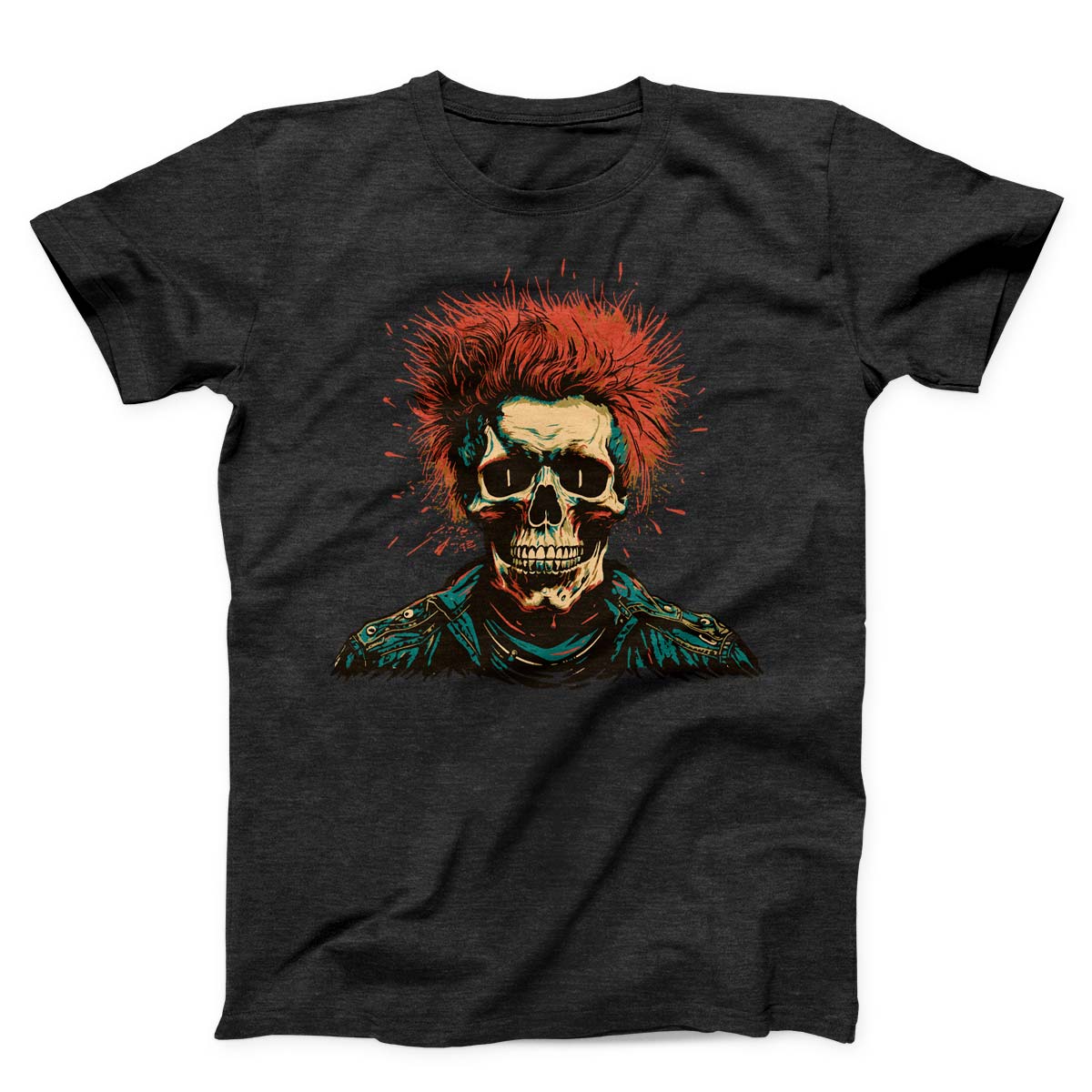 Redheaded Skeleton Punk Unisex t-shirt
