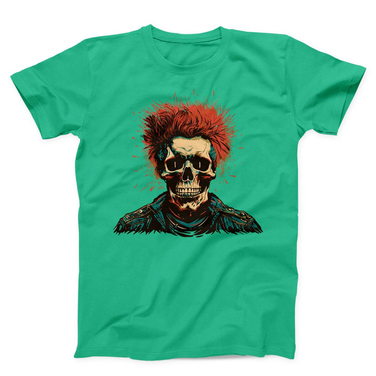 Redheaded Skeleton Punk Unisex t-shirt