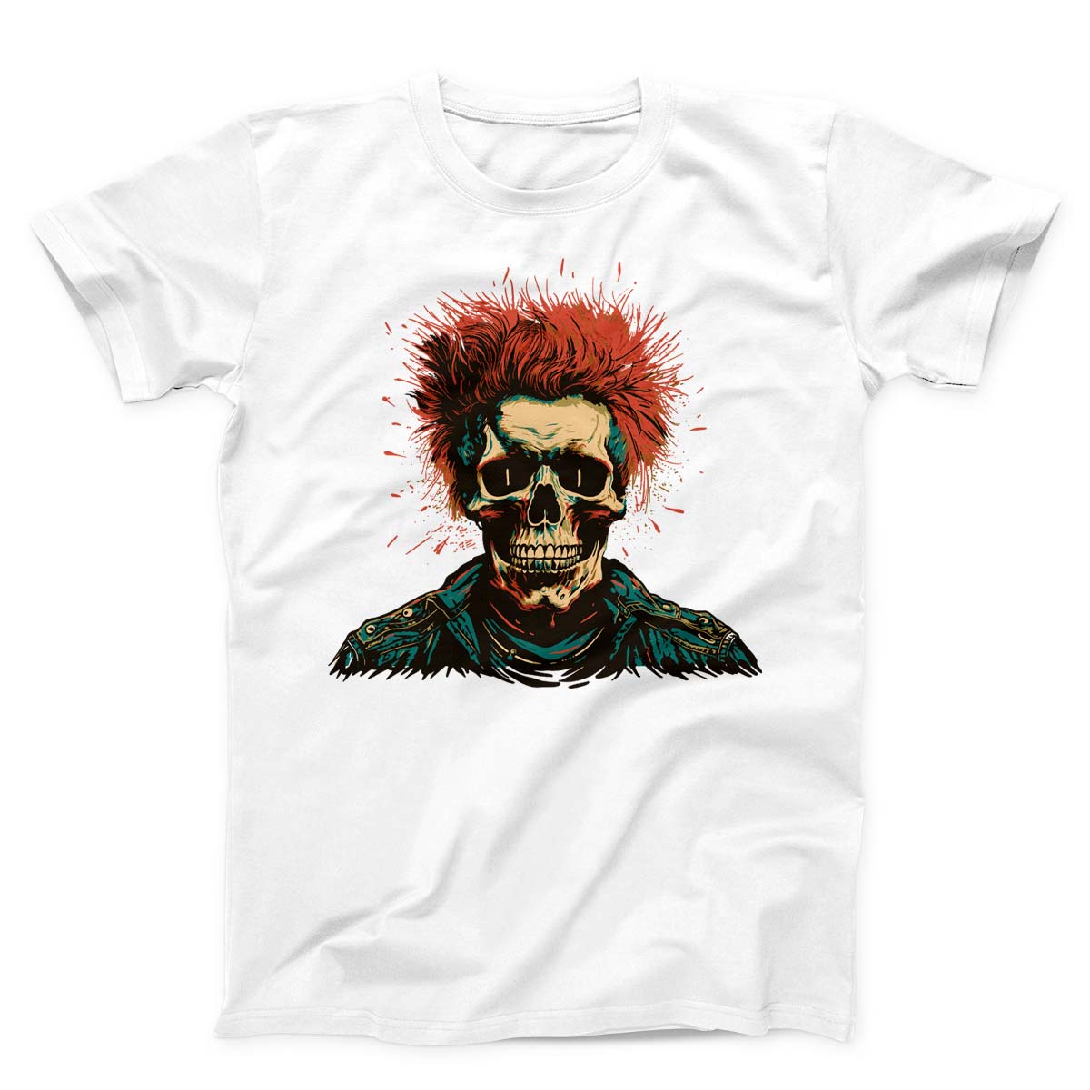 Redheaded Skeleton Punk Unisex t-shirt
