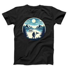 Bigfoot And Nessie Lake Unisex T-Shirt