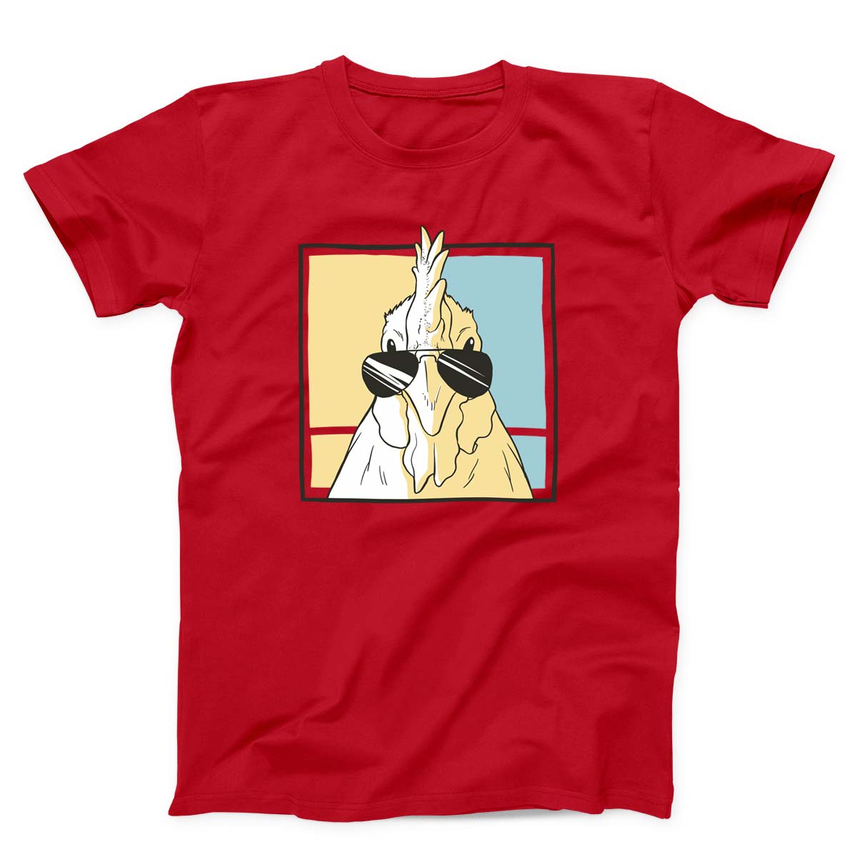 Chicken Wearing Sunglasses Unisex T-Shirt