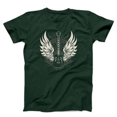 Winged Guitar Graphic Unisex T-Shirt