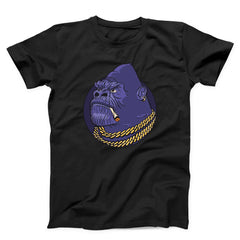 Street Style Gorilla Gold Chain Unisex T-Shirt