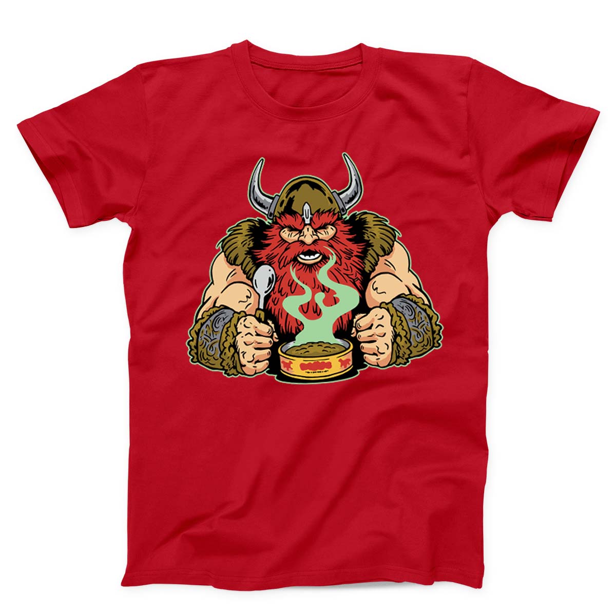Redhead Viking Warrior Eating Unisex T-Shirt